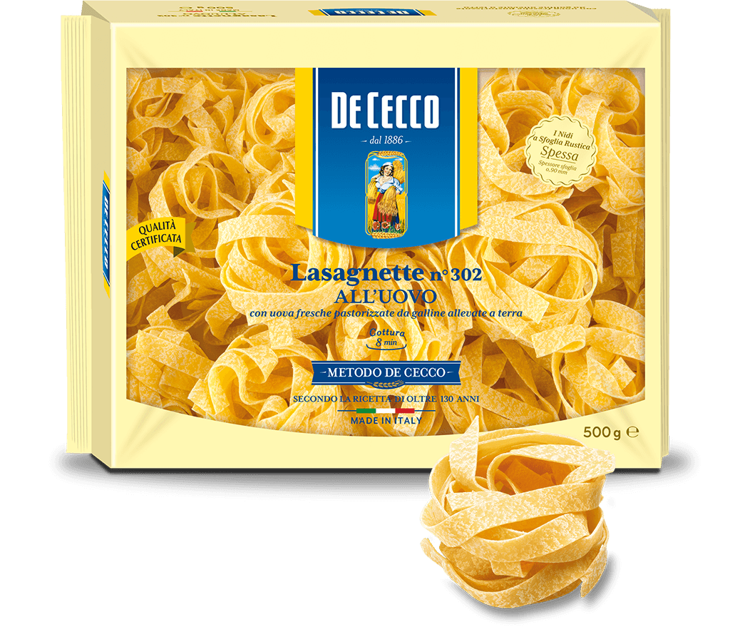 De Cecco Egg lasagnette Pasta n0302 All'uovo 500g