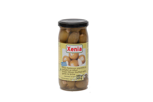 Xenia Green Olives Stuffed with Garlic in Brine 340g