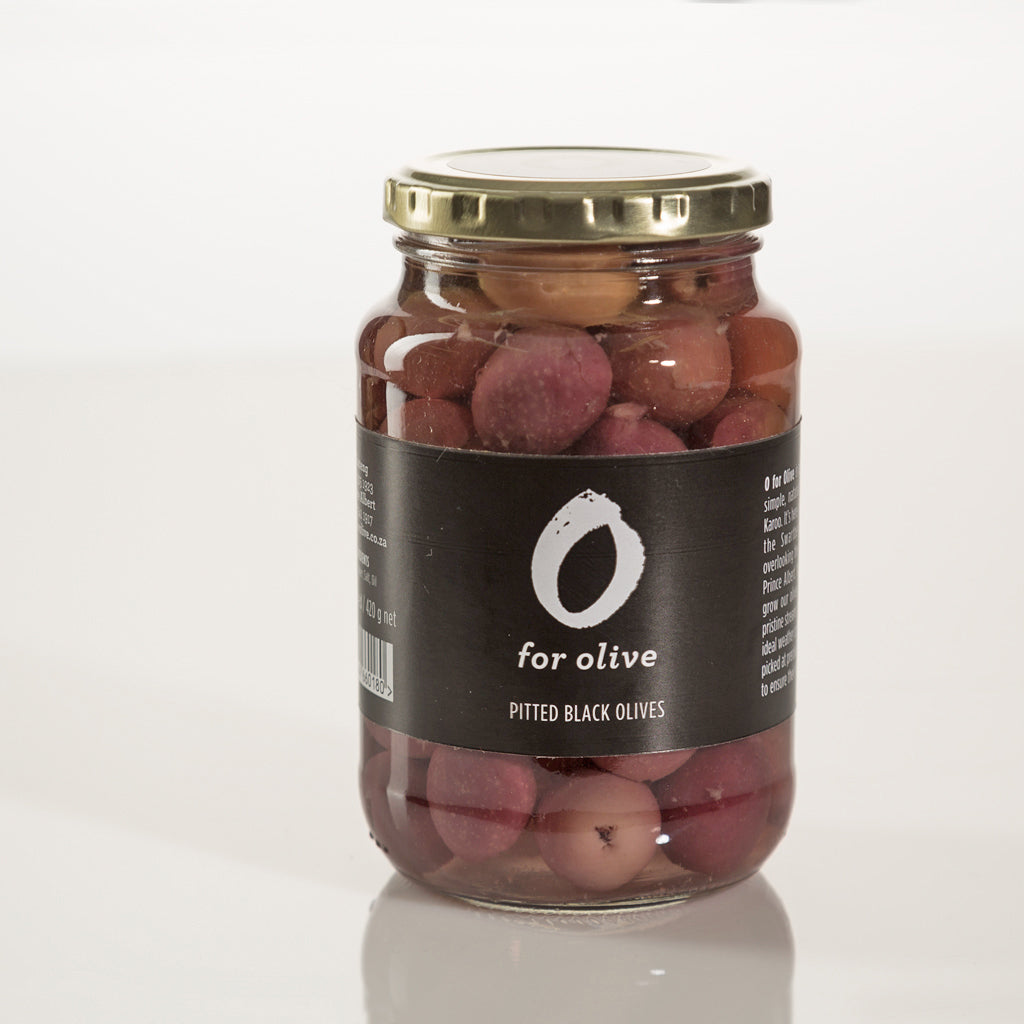 O for Olives Black Pitted Olives 420g