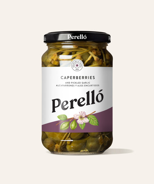 Perello Pickled Caperberries with Stems 180g