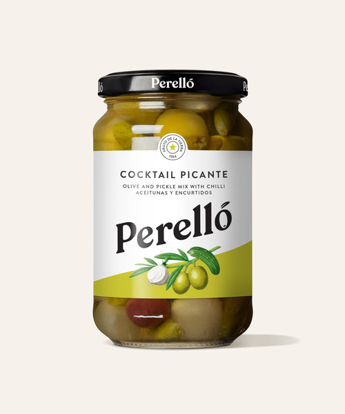 Perello Olives Cocktail Mix Pickles with Chilli 160G