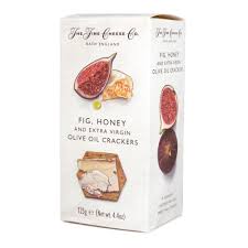 The Fine Cheese Co Crackers with Fig and Honey and extra Virgin Olive Oil 125g