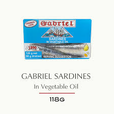 Gabriel Sardines in Vegetable Oil  120g