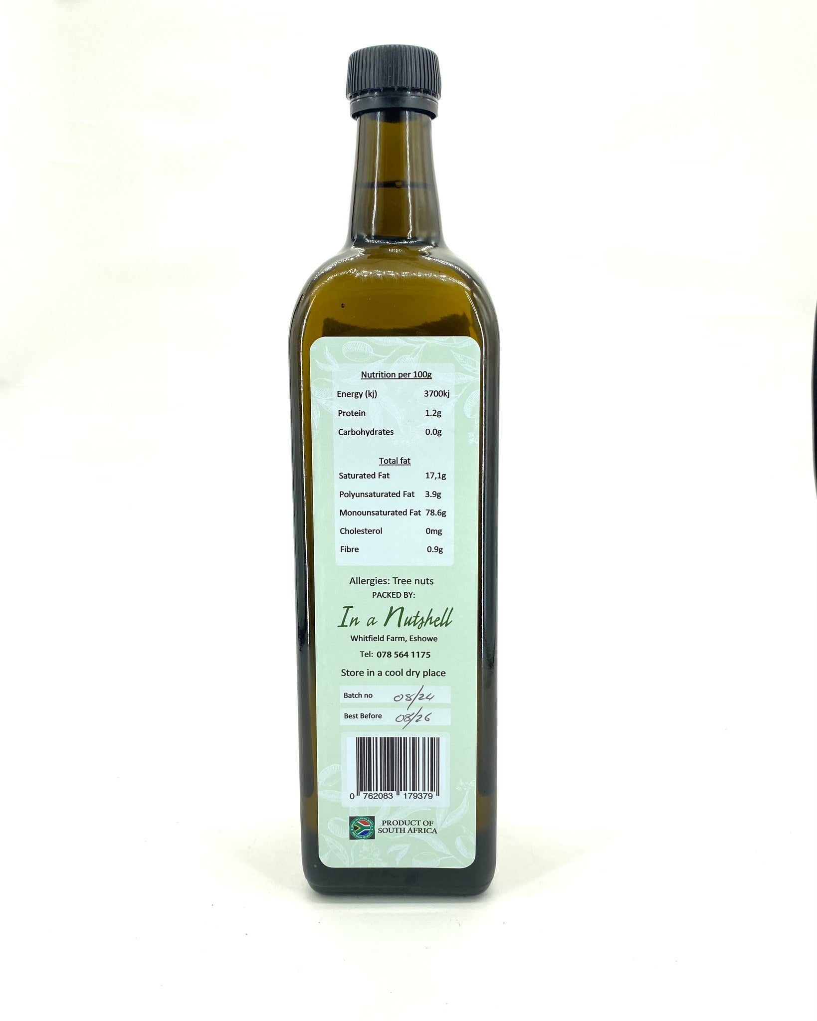 In a Nutshell Pure Cold Pressed Macadamia Nut Oil 1L