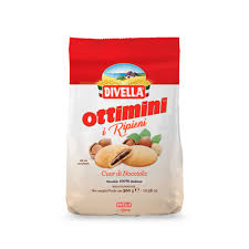 Divella Ottimini Ripieni with Hazelnut Filling 300g