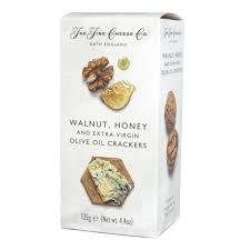 The Fine Cheese Co Crackers with Walnut and Honey and extra Virgin Olive Oil 125g