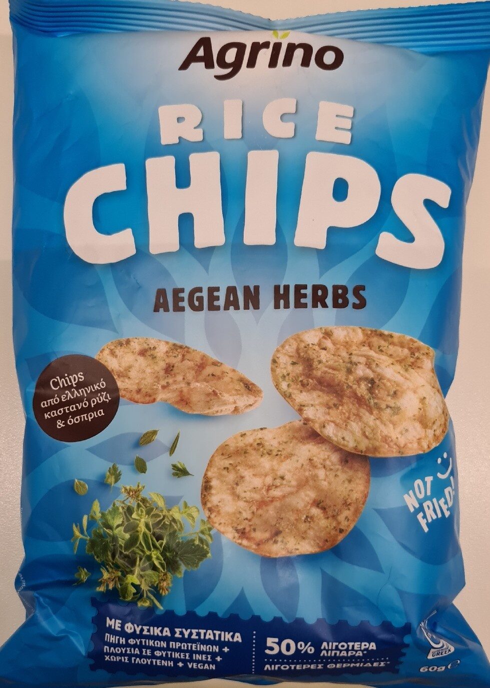 Agrino Rice Chips with Herbs 60g