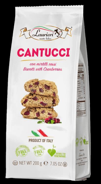 Laurien Cantucci With Cranberries 200 Grms