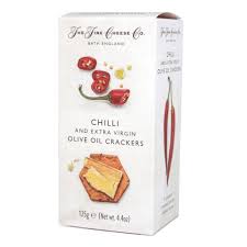 The Fine Cheese Co Crackers with Chilli and extra Virgin Olive Oil 125g