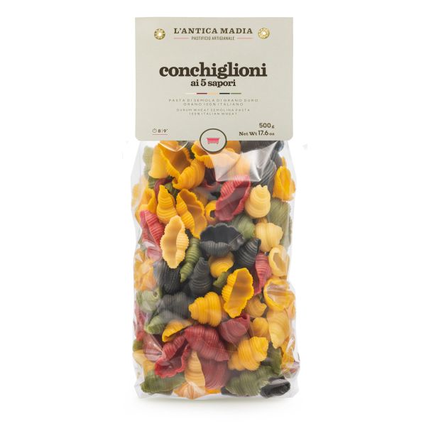 Pasta Antica Madia Conchiglioni 5 Colours 500g