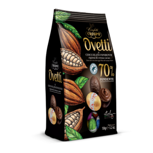 Crispo Eggs with 70% Dark Chocolate with Cocoa Cream 150g