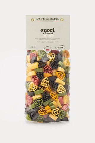 Pasta Antica Madia Cuori Hearts 5 Colour 500g