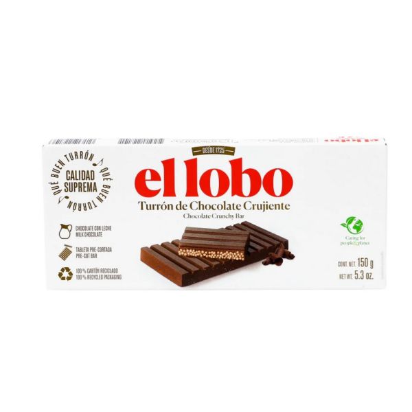 Ellobo Milk Chocolate Crunchy Bar 150g