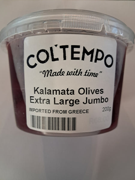 Coltempo Kalamata Olives Extra Large Jumbo (Imported from Greece) 200g