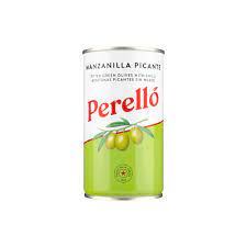 Perello Manzilla Pitted Green Chilli Olives 150g