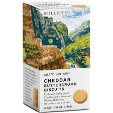 Millers Cheddar Buttercrumb Biscuits 125g
