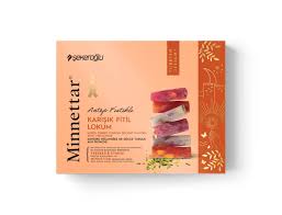 Sekeroglu Turkish Delight Mixed Roll with Pistachios 300g