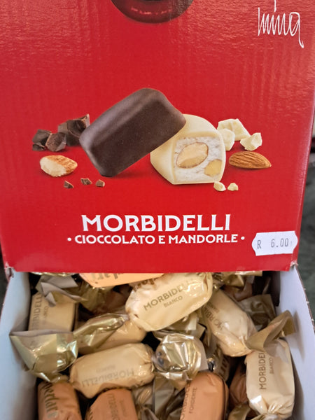 Sperlari Soft Nougat covered with Dark and White Chocolate (Price per Individual)