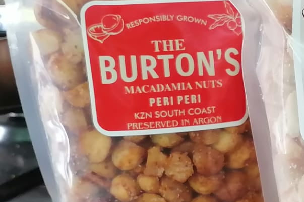 The Burtons Macadamia Peri-Peri Nuts 50g