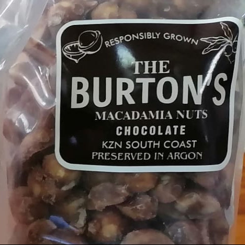 The Burtons Dark Chocolate Macadamia Nuts 50g