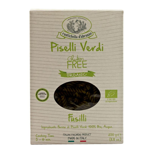 Rustichella Fusilli Al Piselli Pasta Gluten Free 250g