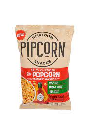 Heirloom Pipcorn Snacks with Tabasco Sauce 128g