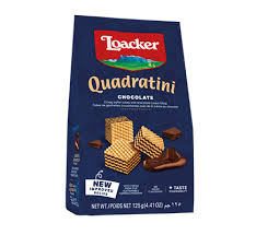 Loacker Quadratini Chocolate Biscuits 125g