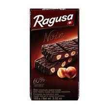 Ragusa Swiss Dark Chocolate Bar with Praline Filling and Whole Hazelnuts 100g