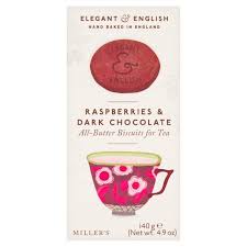 Millers Raspberry and Dark Chocolate Biscuits 140g