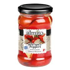 Almito Red Spicy Peppers with Cream Cheese 270g