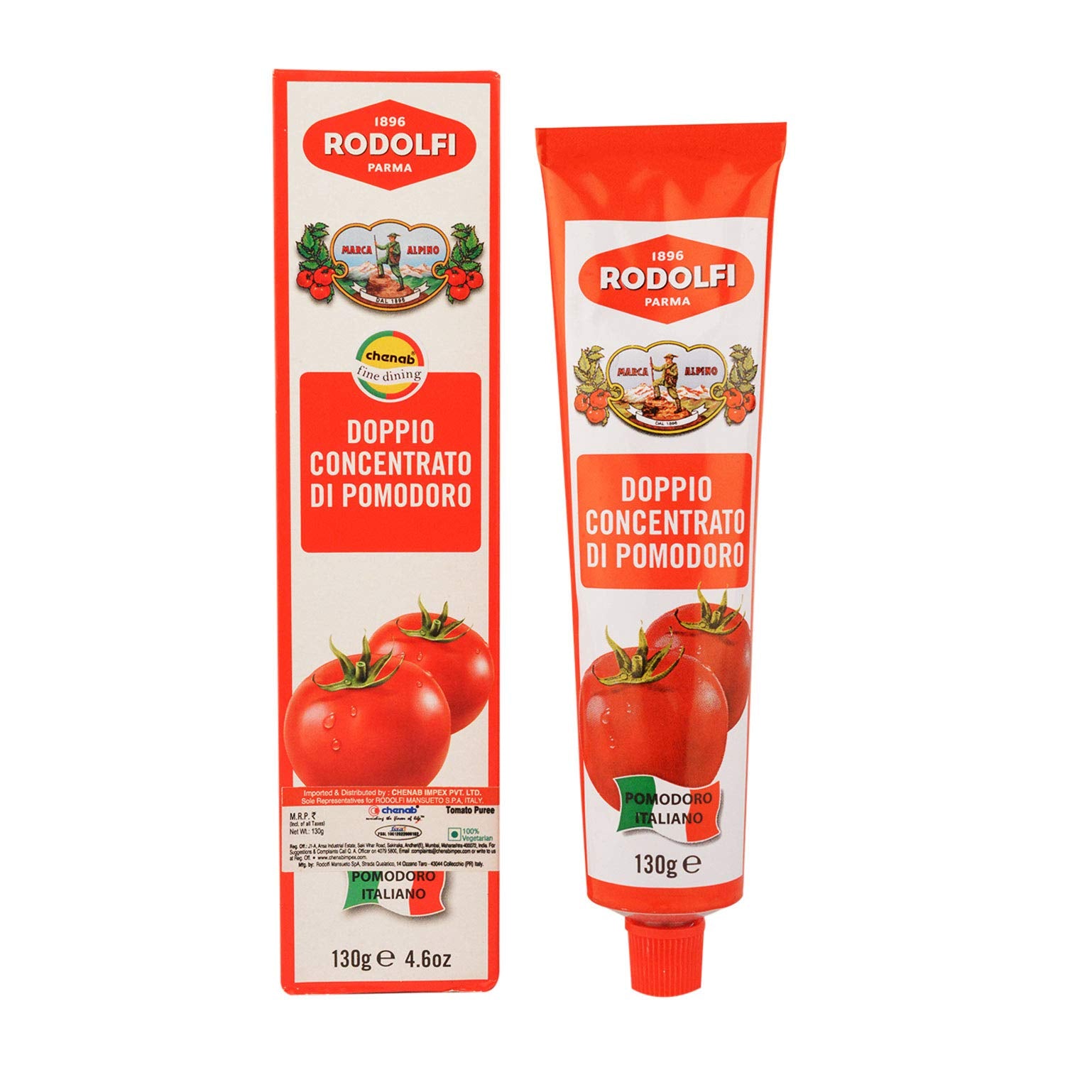 Rodolfi Concentrated Tomato Paste in a Tube 130g