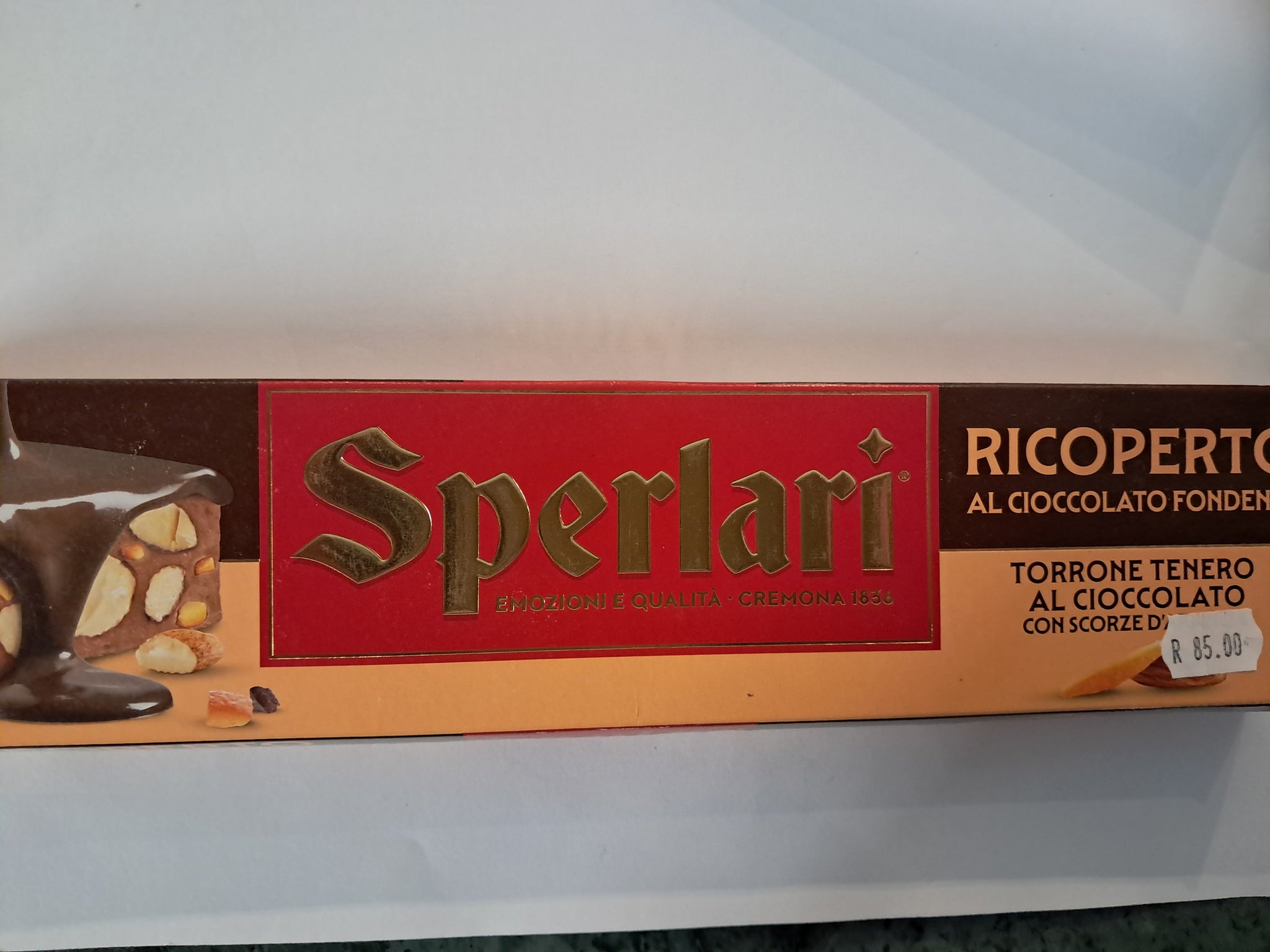 Sperlari Soft Nougat With Dark Chocolate and Orange Peel 200g
