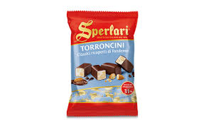 Sperlari  Torroncini Nougat Chunks Coated with Dark Chocolate 117g