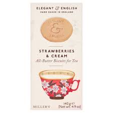 Millers Strawberries and Cream Biscuits 140g
