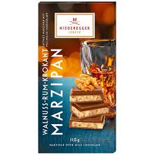 Niederegger Marzipan Walnut and Rum Bar 110g