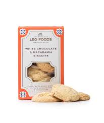 Leo Foods White Chocolate and Macadamia Biscuits 160g