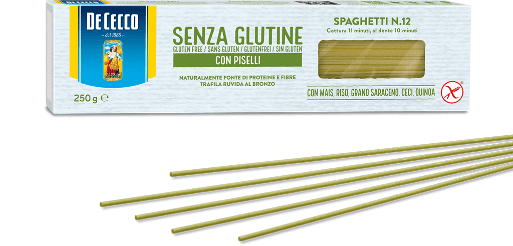 De Cecco Gluten Free Spaghetti with Peas 250g