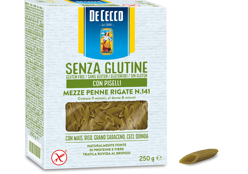De Cecco Gluten Free Pennne with Peas 250g