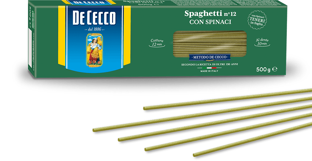 De Cecco Spaghetti no2 Con Spinaci 500g
