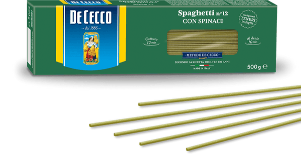De Cecco Spaghetti no2 Con Spinaci 500g