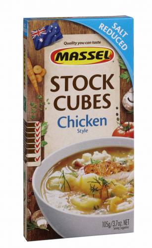 Massel Salt Reduced Chicken Style Stock Cubes 105g