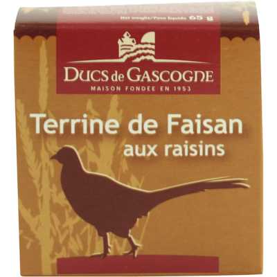 French pheasant terrine with currants Ducs de Gascogne 65g