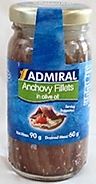Admiral Anchovy Fillets In Olive Oil 90g