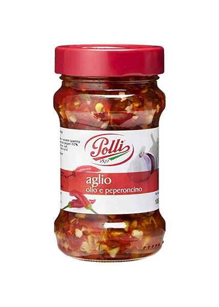 Polli Aglio e Peperoncino (Peppers in Garlic , Oil and Chili ) 185g
