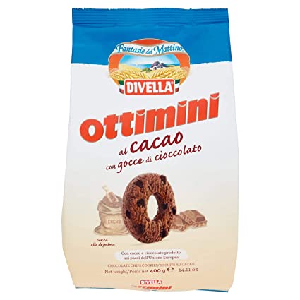 Divella Al Cacao (Chocolate Chip Cookies) 400g