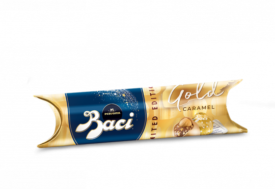 Baci Tube Gold Caramel Chocolates 37.5g