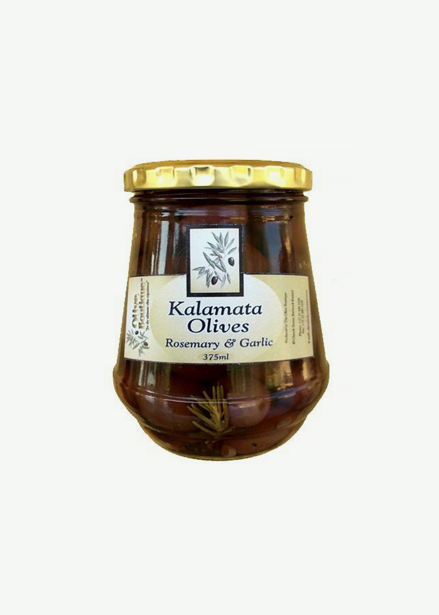 Kalamata Black Olives with Rosemary and Garlic  375ml