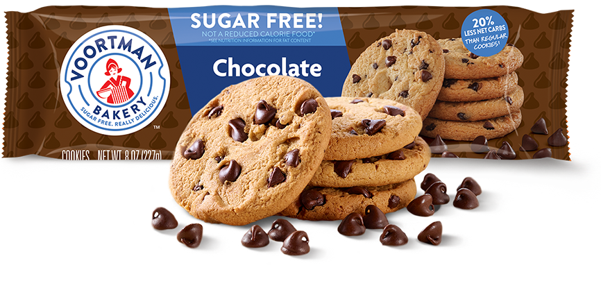 Voortman Sugar Free Fudge Brownie Chocolate Chip 227g