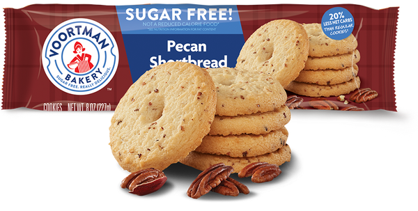 Voortman Sugar Free Pecan Shortbread 227g