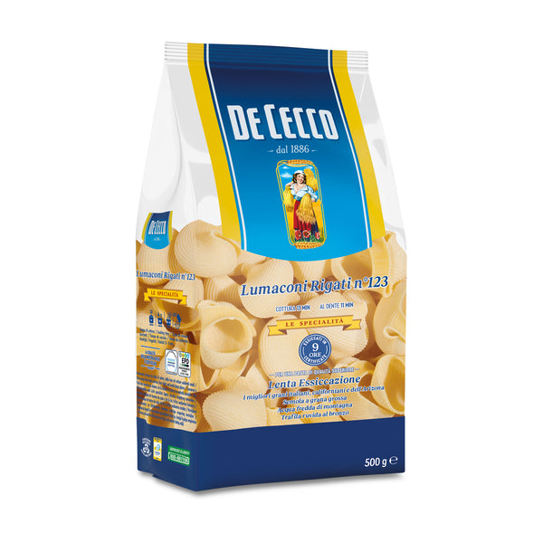 De Cecco Lumaconi Rigati no 123 500g (Big Pasta Shells)